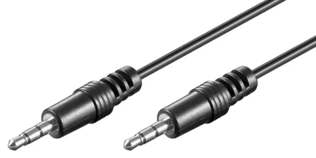 Cavo Audio Minijack 3.5 Mm 1,5 Metri Stereo Maschio Aux Mini Jack 3 Pin Spina