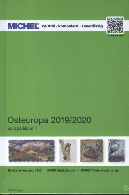 Michel Europa Band 7 2019/2020 Osteuropa 104. Auflage Hardcover!!!