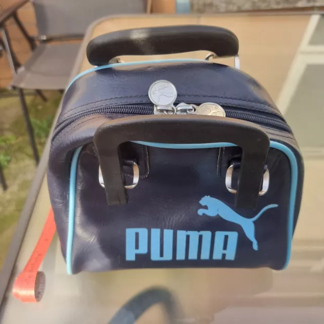 Borsa da bowling vintage Puma con supporto per tutto blu Skinhead Oi