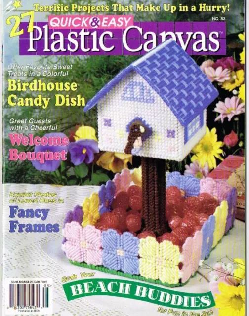 Revista de lona de plástico plato de caramelo rápido y fácil para pajar no 3 de abril de 1998