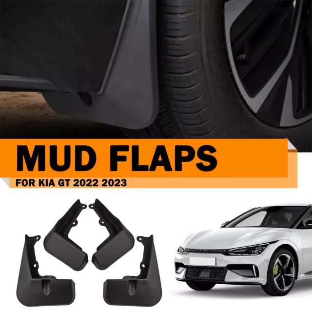 4pcs Car Mud Flaps Splash Guards Fender Mudguard For Kia EV6-GT 2022-2023