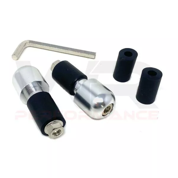 Bar End Weights Handlebar Silver for Aprilia RSV1000 Mille RST1000 Mille Futura