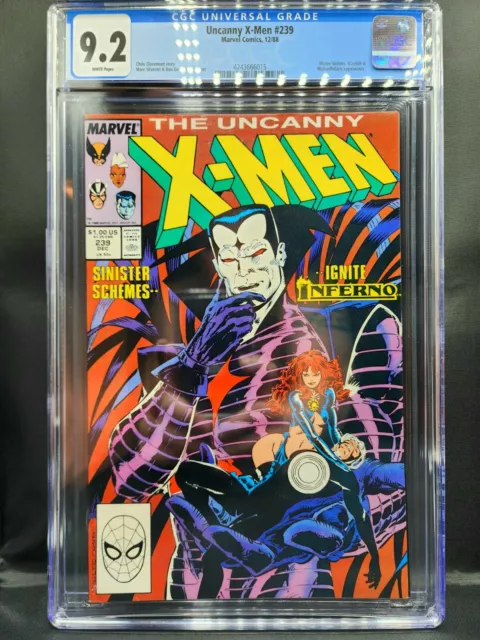 Uncanny X-MEN #239 CGC 9.2 NM- INFERNO 1st Covr App of MR. SINISTER Vol. 1, 1988