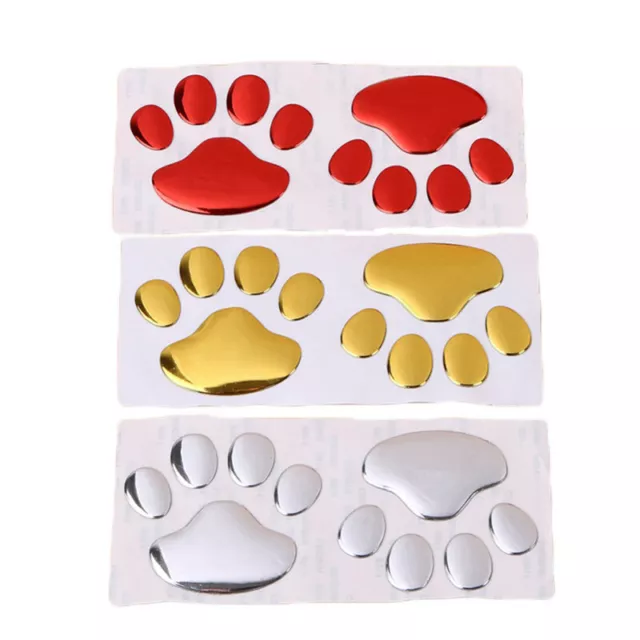 3D Car Stickers Cat Dog Footprint Sticker Windshield Car Window Door Decals GR