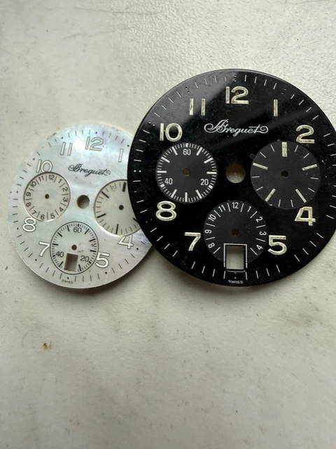 Lot De 40 Cadrans De Montre Chronographe Vintage - Mécanique Manuelle - Pour Valjoux 7734, 7733, 7750 - Années 60