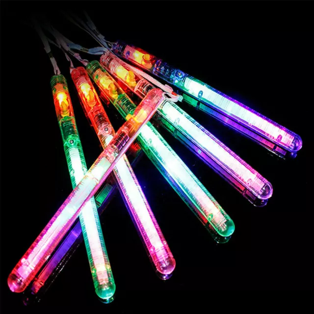 6Pcs Colour Changing Glowsticks Party Glow Led Light Flashing Stick Wand In Dark