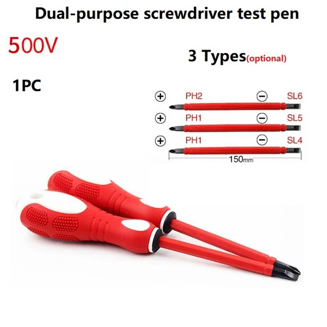 Penna tester duale slot cacciavite rilevatore elettricista