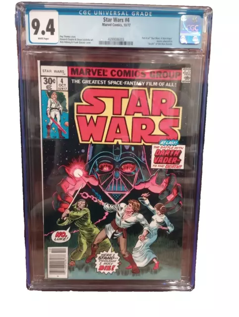 Star Wars #4 1st Printing CGC 9.4 1977 White Pages!