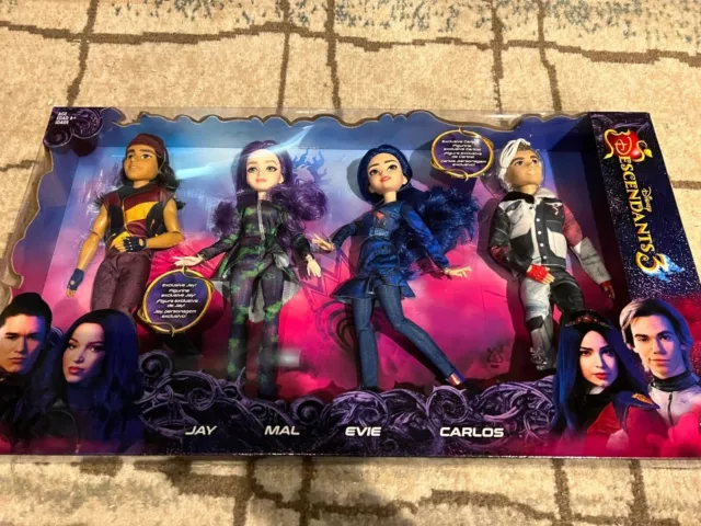 Disney Descendants Descendants 3 Isle of the Lost Collection Doll 4-Pack  Jay, Mal, Evie Carlos Hasbro Toys - ToyWiz