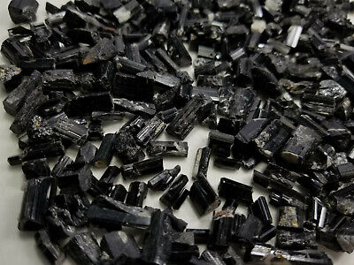 Small Sized black Tourmaline crystals jewelry sized 500 grams from pakistan