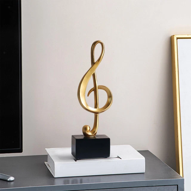 Note de musique Statue ornement décoratif Figurine Sculpture décoration de