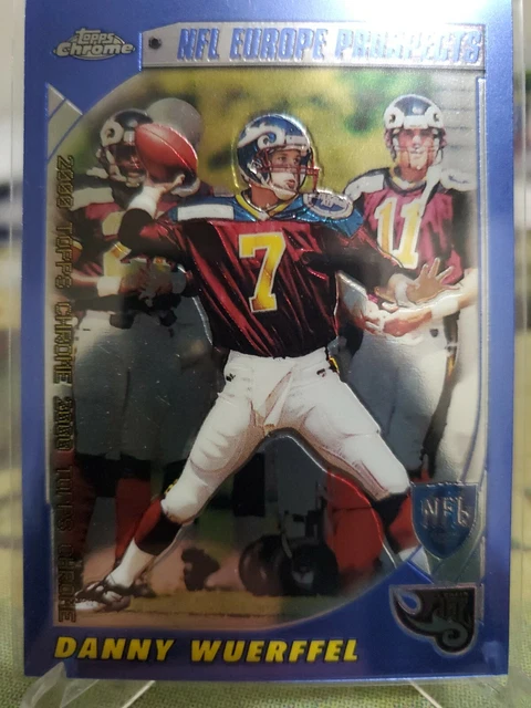 2000 Danny Wuerffel Topps Chrome Card # 216 NFL EUROPE PROSPECT. H126