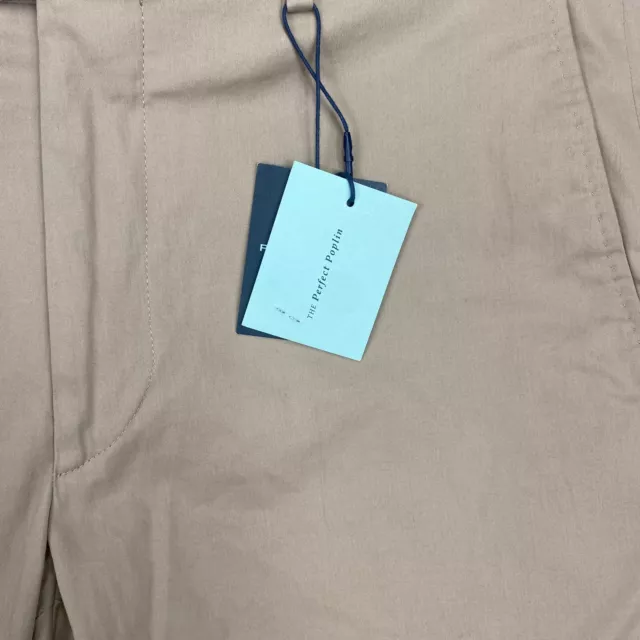 New Peter Millar Collection Perfect Poplin Pants Men's Size 35 Khaki Trousers 3