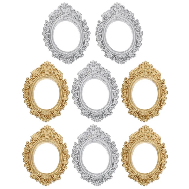 8 pz cornice da colorare decorazione con accenti dorati cornice piccola cornice fotografica