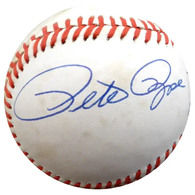 Pete Rose & John Dowd Autographed Official NL Baseball The Dowd Report Beckett B