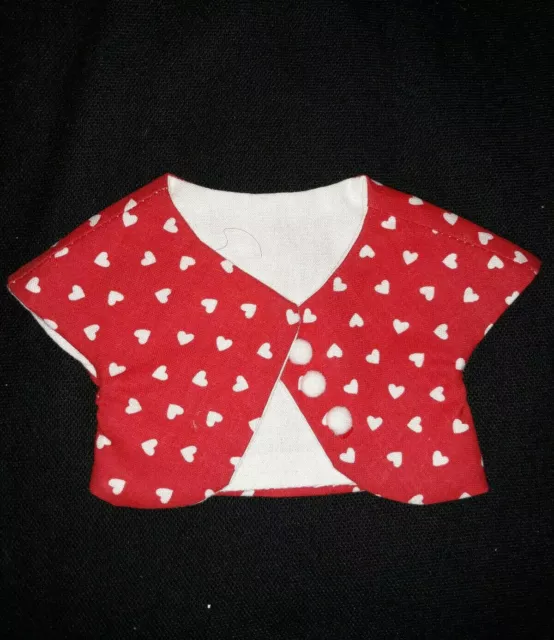 VALENTINE'S JACKET for BLEUETTE, LEEANN and MARY HOYER DOLLS Handmade by Bev