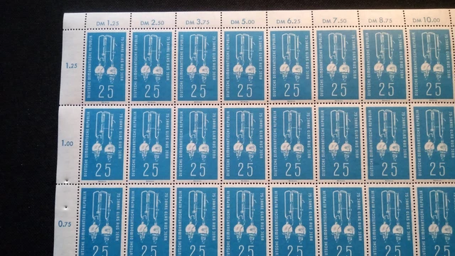 DDR 1959 kpl. Bogen Mi 714 Postfrisch siehe Fotos (A 8258) 4