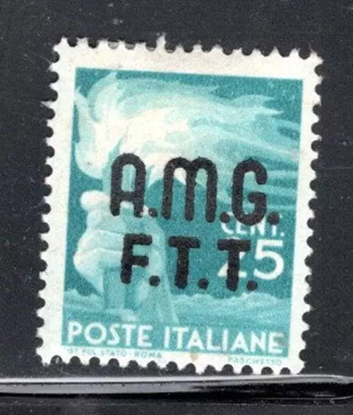 Italy Trieste Post Europe  Overprint A.m.g. F.t.t. Stamp Mint Hinged Lot 744Ax
