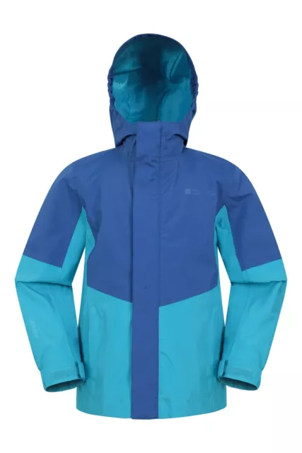 Mountain Warehouse Kids Meteor Rain Jacket Childrens Waterproof Outdoors Coat