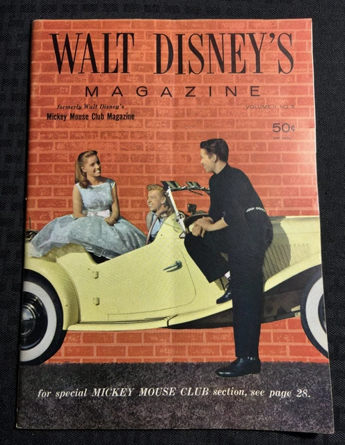 1957 WALT DISNEY'S Magazine Vol. 2 #5 VG+ 4.5 Mickey Mouse Club