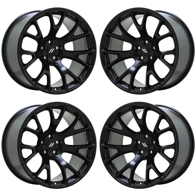 20& DODGE CHARGER Challenger SRT Widebody Black wheels rim OEM set 2719 ...