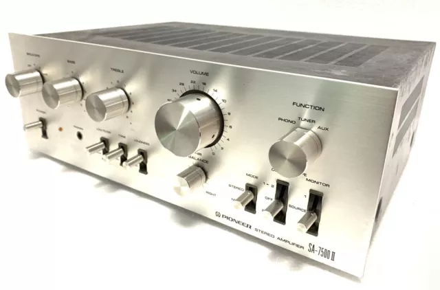 PIONEER Sa-7500 II Stereo Amplifier Vintage 1976 90W RMS Hi Fi Working Good Look