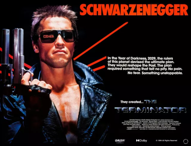 The Terminator 1984 Quad poster Print 30x40" Arnold Schwarzenegger FREE P&P rare