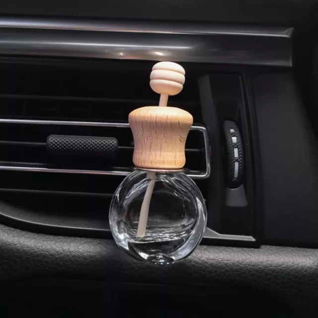1pc Air Freshener Car Perfume Clip Fragrance Empty Glass Bottle For EssentiATAT