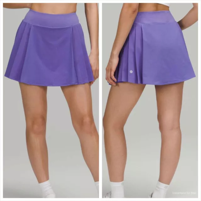 Lululemon Full Length Ruched Leg Side Pockets Purple Pink Leggings Size 2