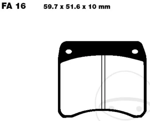 Bremsbeläge EPFA016HH für Triumph T140 T150 T160 TR7 V D E ES W Trident Tiger