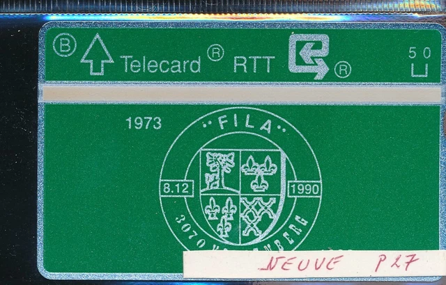 Scheda Telefonica Privee Belgium P27 Nuovo Mint Rif. Bel 3/6