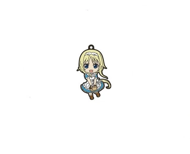 Sword Art Online Alicization Portachiavi Alice Zuberg 6 Cm Gomma Piatta