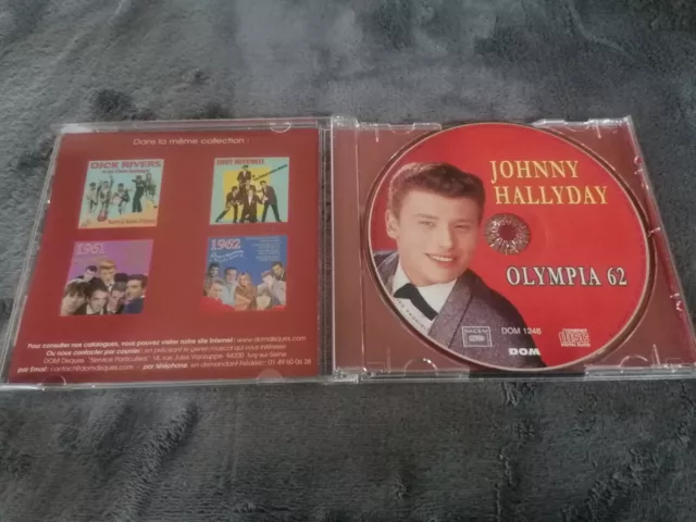 Rare Cd Johnny Hallyday Olympia 62 Hey Baby/Pas Cette Chanson/La Bagarre 2013 3