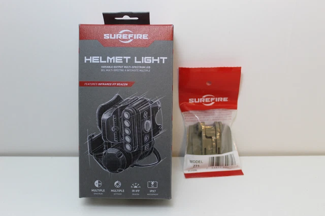 SUREFIRE - HL1-C-TN- Helmet Light W/MOLLE CLIP- Flashlight - RD/WH/IR LEDs - Tan SUREFIRE - HL1-C-TN- Helmet Light W/MOLLE CLIP- Flashlight - RD/WH/IR LEDs - Tan