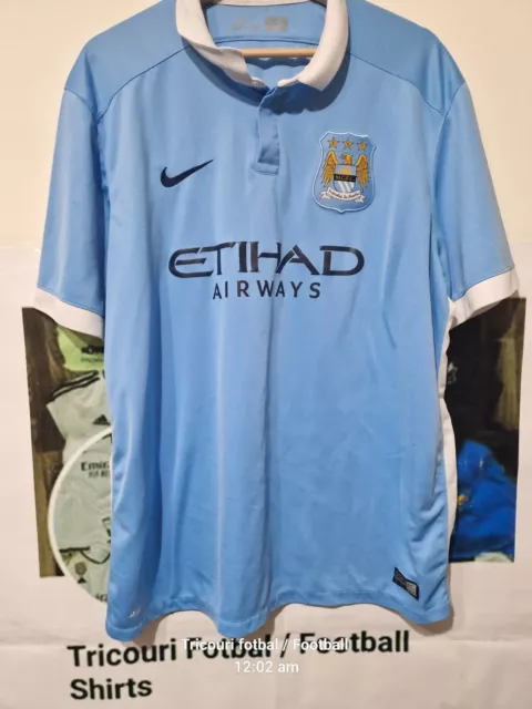 Manchester City 2015/16 Home Nike Football Shirt Mens Xxl