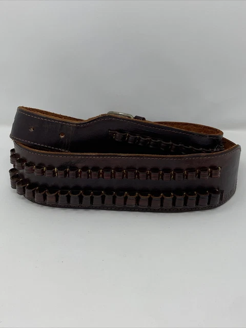 Leather Holster Bandolier Ammo Belt Stamped Mexico .44 Caliber 3030