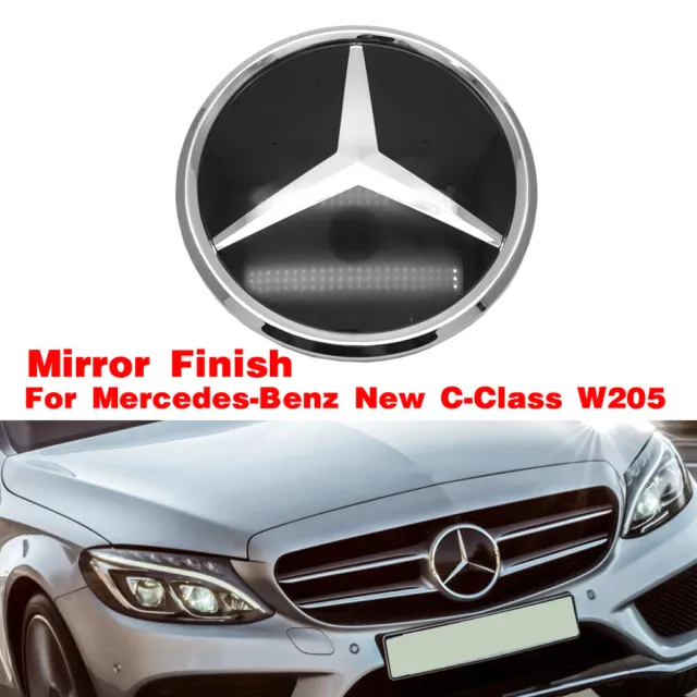 Pour Mercedes Benz C Class W205 Réflexion Badge Star Emblem pour la grille avant