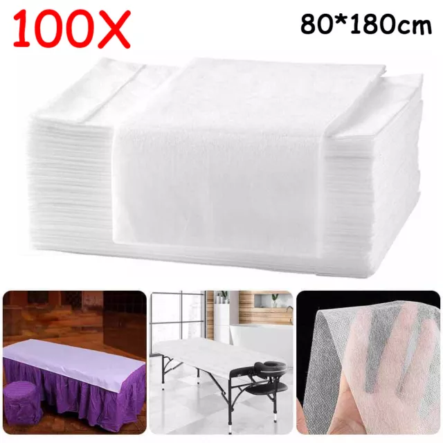 100pcs Massage SPA Salon Table Cover Disposable Beauty Bed Sheets Non-woven UK