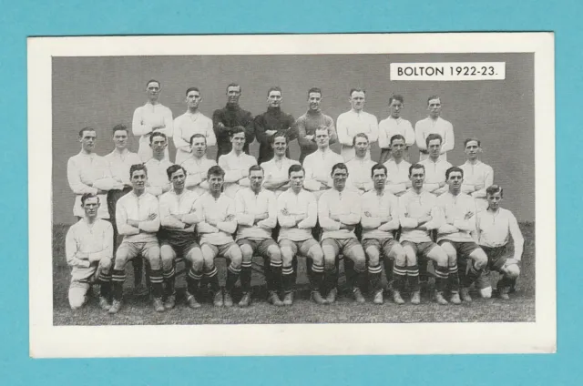Football - D. C. Thomson - Football Team Card  -  Bolton  Of 1923  -  1962