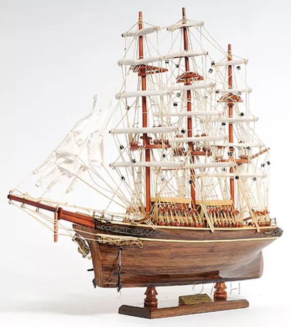 The Cutty Sark 1869 Wooden Tall China Clipper Ship Model 22" Fully Built New