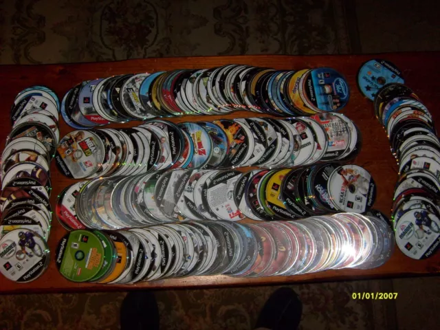 Lot Of Over 350 Playstation 2 Video Games...as Is Lot # 1