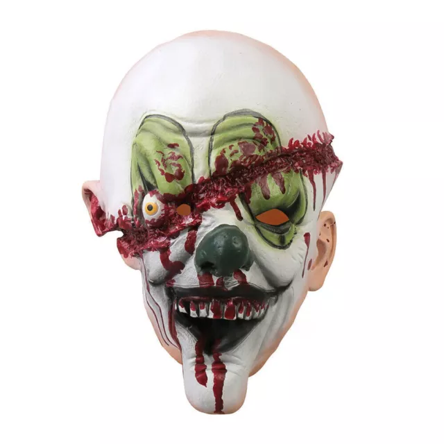Halloween Scary Bloody Clown Cosplay Mask Face Cover Horror Party Fancy Props UK