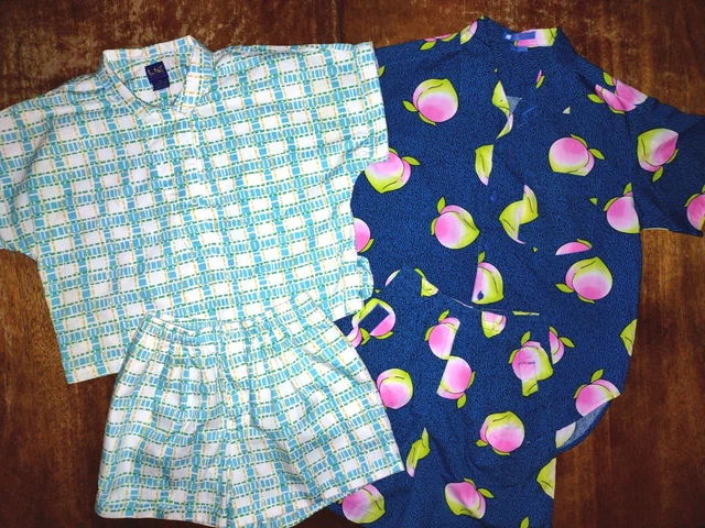 Vintage 90's Girls Geometric Shorts Outfits