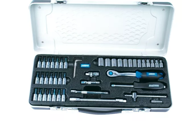 Mannesmann Premium Combination Ratchet & Socket Set <> 46 Pcs 1/4" VPA GS TUV