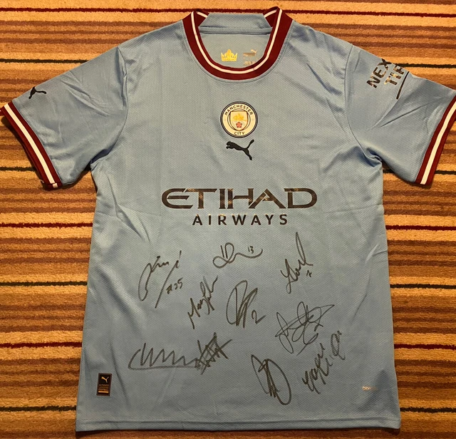 MANCHESTER CITY LADIES FC - Signed Shirt - WSL  *COA* KELLY GREENWOOD HEMP