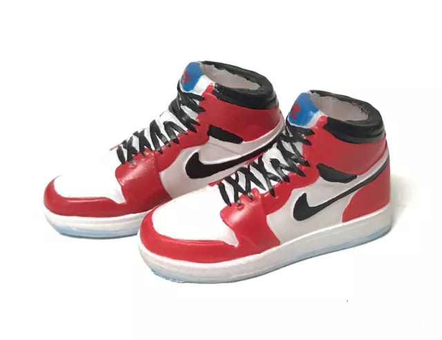 OZ-SS-AJ1W: 1/12 painted Air Jordan 1 Marvel Legends Miles Morales (No Figure)