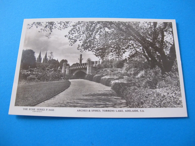 Arches and Spires Torrens Lake Adelaide South Australia Postcard