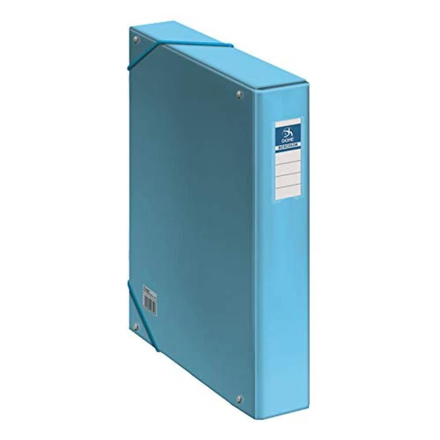Dohe - Scatola porta progetti - Dorso 5 cm - Azzurro - NUOVO