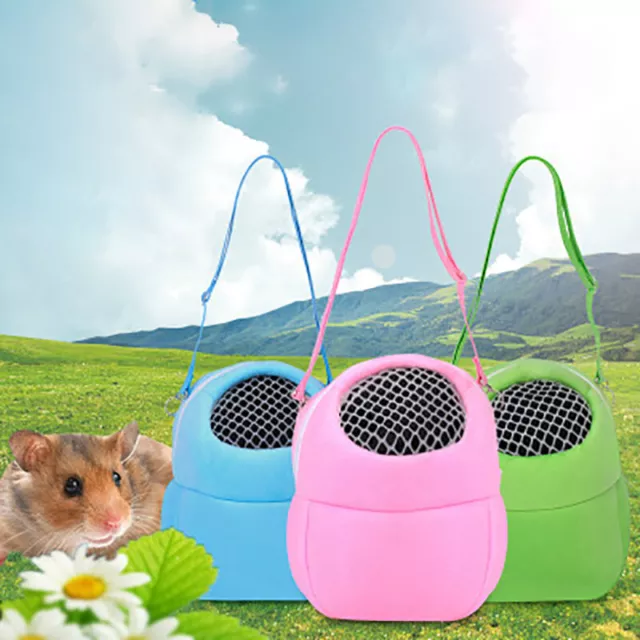 Pequeñas bolsas cálidas de viaje portadoras de mascotas jaula para conejo hámster chinchilla Guinea 'EL