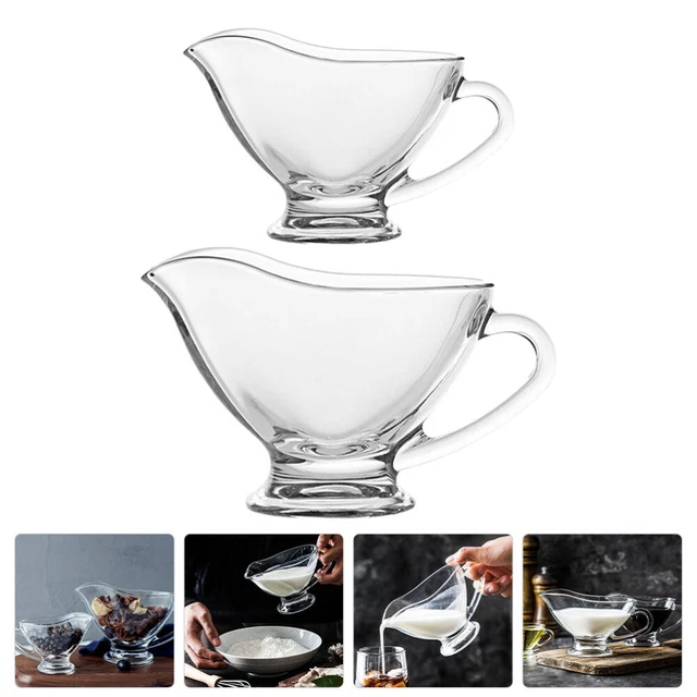 2 un. tazas de salsa de vidrio especias cubo cocina salsa recipiente de salsa